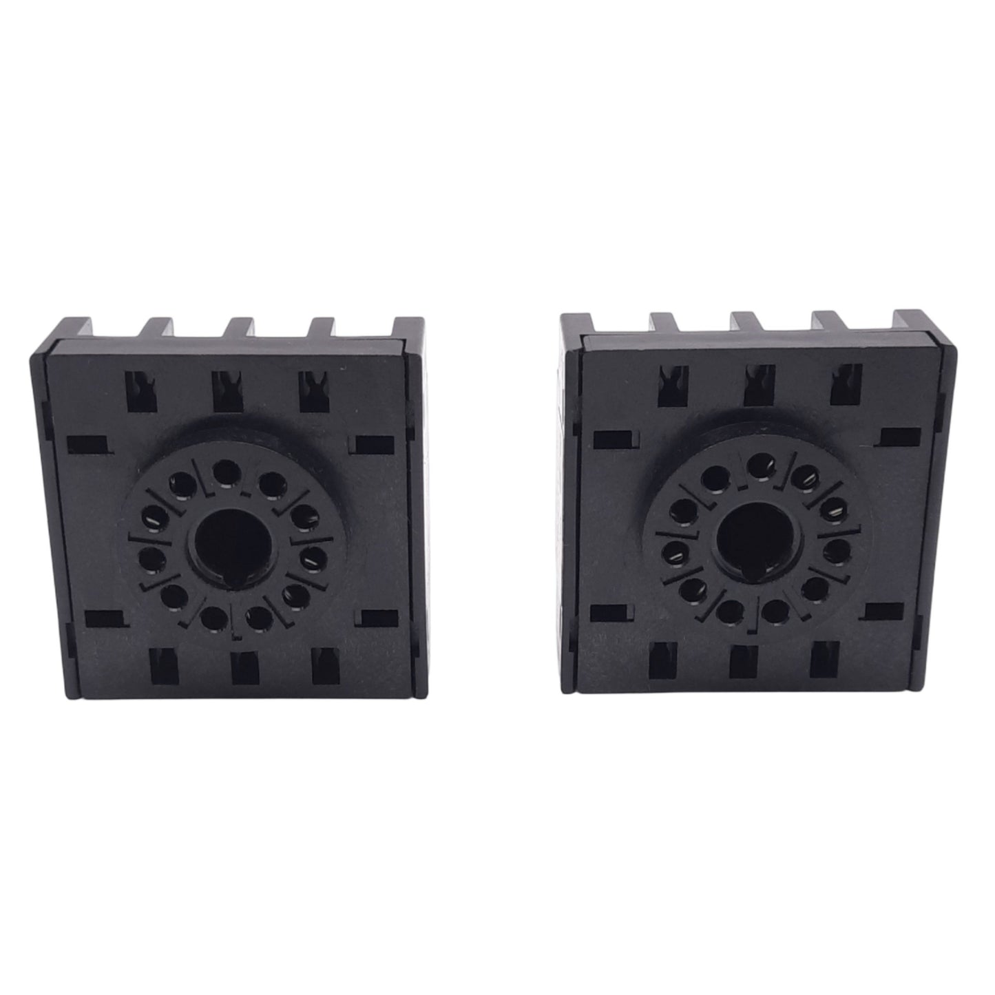 New – Open box Lot of 2 Omron P3GA-11 Relay Sockets, 11-Pin Octal, 250VAC 6A, Back Mounting