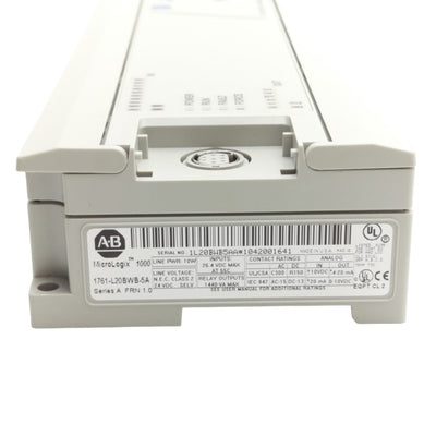 Used Allen Bradley 1761-L20BWB-5A MicroLogix 1000 PLC Controller 24VDC 12 IN, 8 OUT