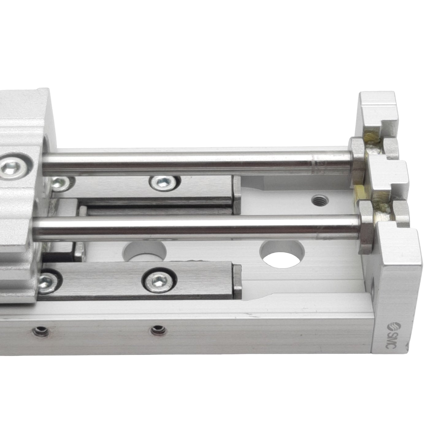 Used SMC MXS8-50 Pneumatic Precision Slide Table, ø8mm Bore, 50mm Stroke, M5, 0.7MPa