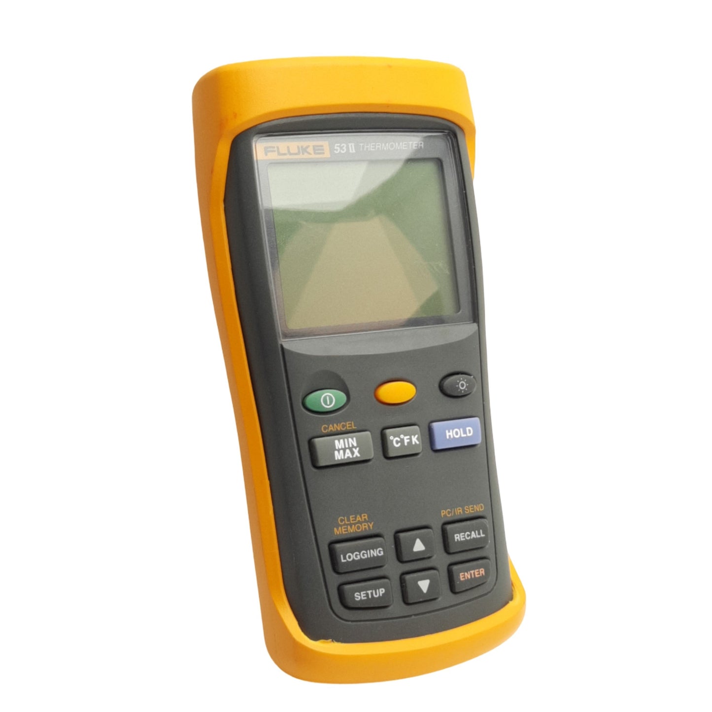 Used Fluke 53II Temperature Logging Digital Thermometer, Mini TC In, KJTERSN Sensors