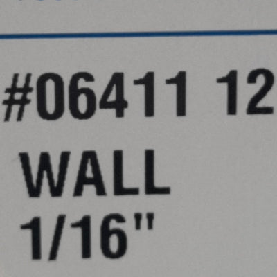 New Cole-Parmer TR-06411-12 Silicone Tubing, 1/2in OD, 3/8in ID, 25ft Length
