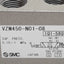Used SMC VZM450-N01-08 Pneumatic Valve, Toggle Lever, 5/2-Way, 1/8in NPT, 0.15-1MPa