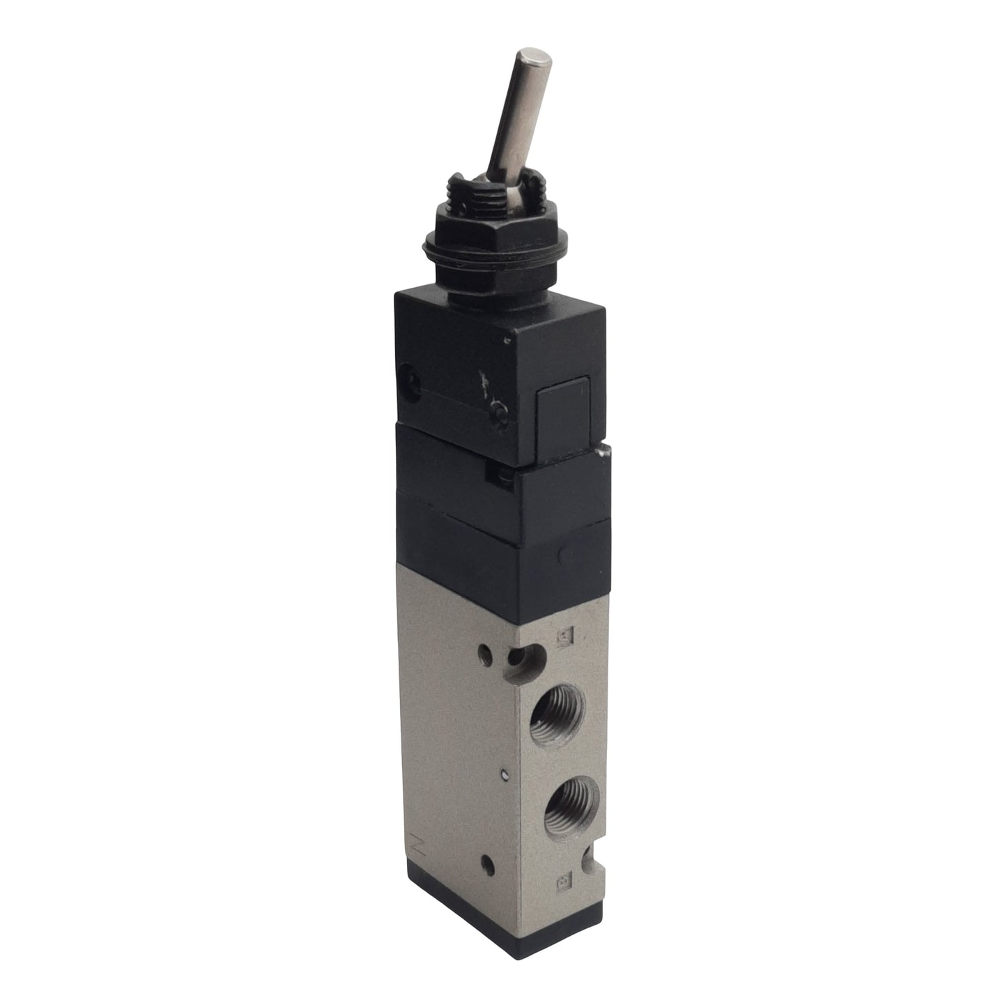 Used SMC VZM450-N01-08 Pneumatic Valve, Toggle Lever, 5/2-Way, 1/8in NPT, 0.15-1MPa