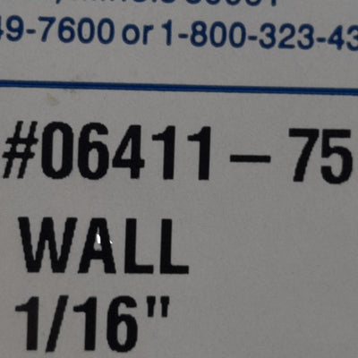 New Cole-Parmer TR-06411-75 Silicone Tubing 5/16in ID, 7/16in OD, 25ft Length