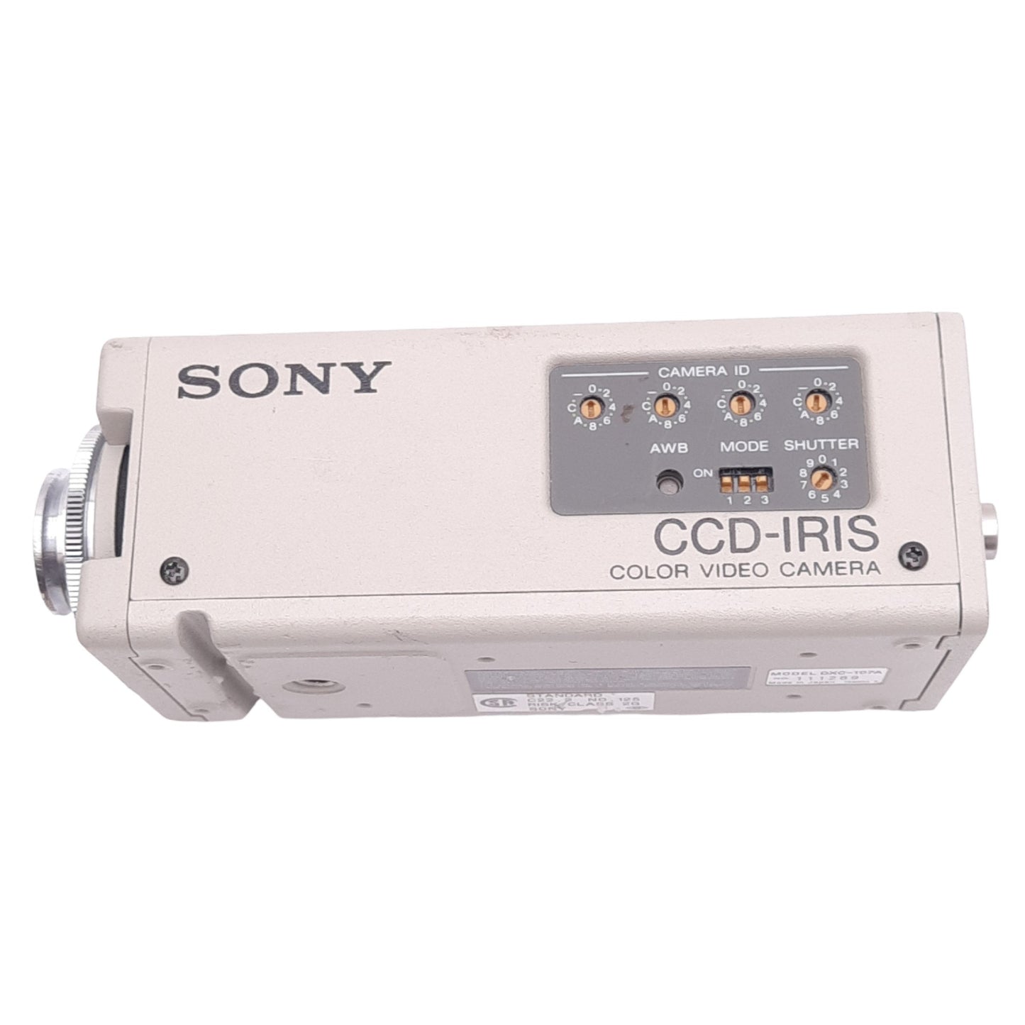 Used Sony DXC-107A CCD-IRIS Color Camera, 1/2", 768x494, 470 TV Lines, 12VDC, C-Mount