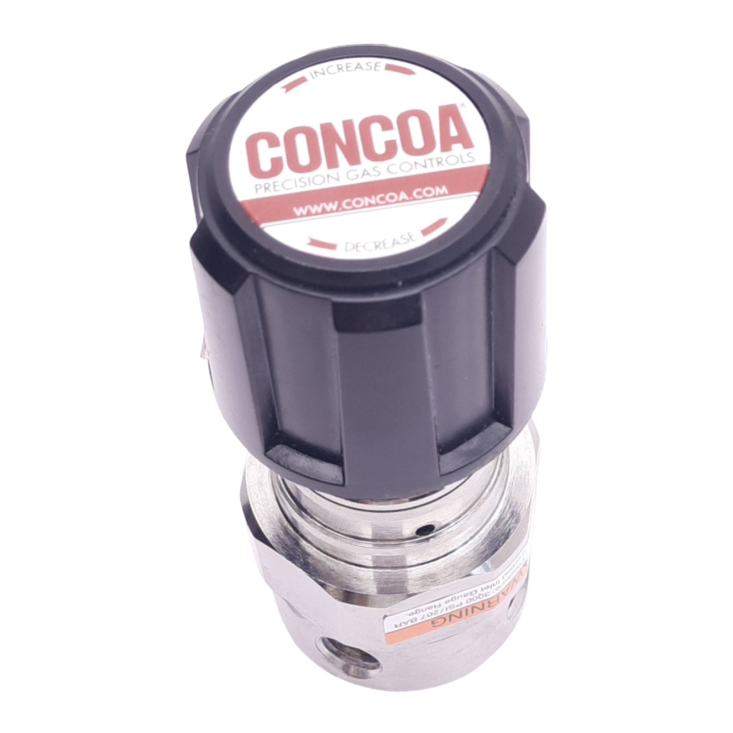 Used CONCOA 4035001-01-000 Pressure Regulator, 1/4in NPT, 0-500psig Set, 3000psig Max