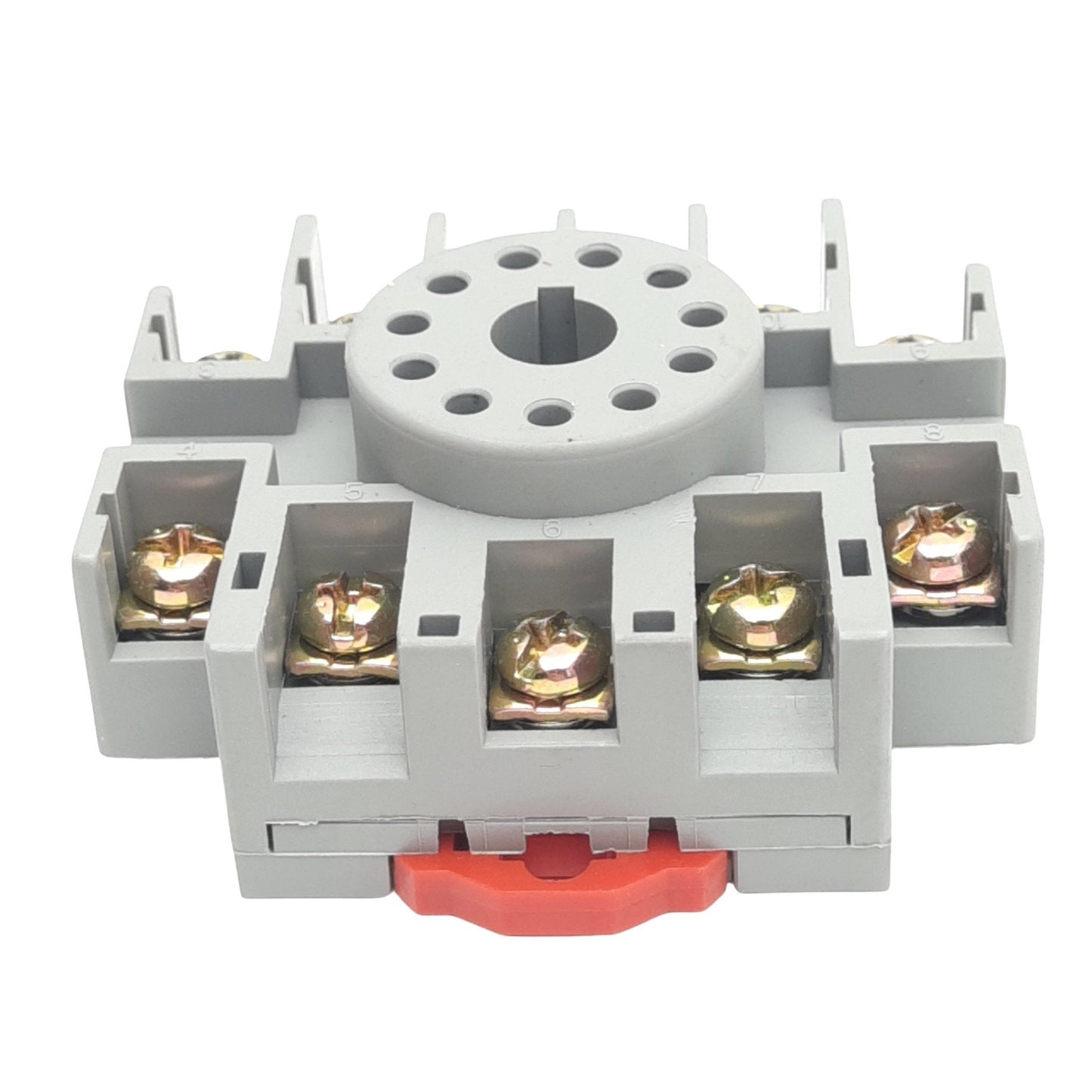 New Dayton 6X156M Relay Socket, 11-Pin Octal, 600V 5A/300V 15A, DIN Rail Mount