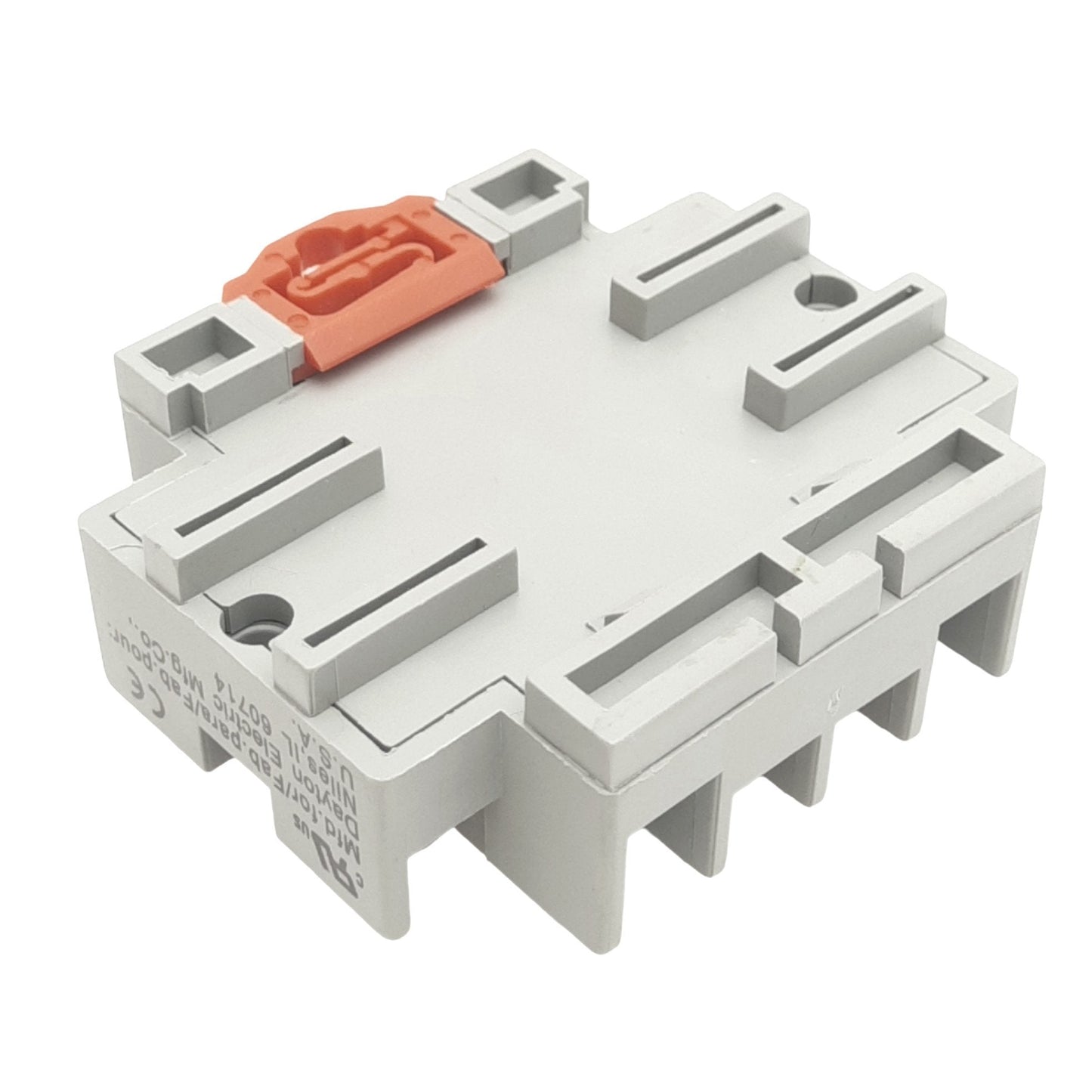 New Dayton 6X156M Relay Socket, 11-Pin Octal, 600V 5A/300V 15A, DIN Rail Mount