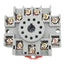 New Dayton 6X156M Relay Socket, 11-Pin Octal, 600V 5A/300V 15A, DIN Rail Mount