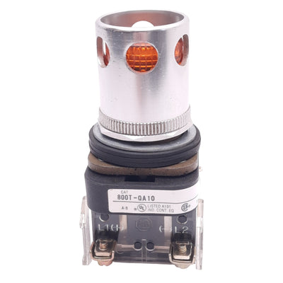 Used Allen Bradley 800T-QA10 Amber Illuminated Pushbutton, ø30mm, 1NC 1NO, 600V 10A