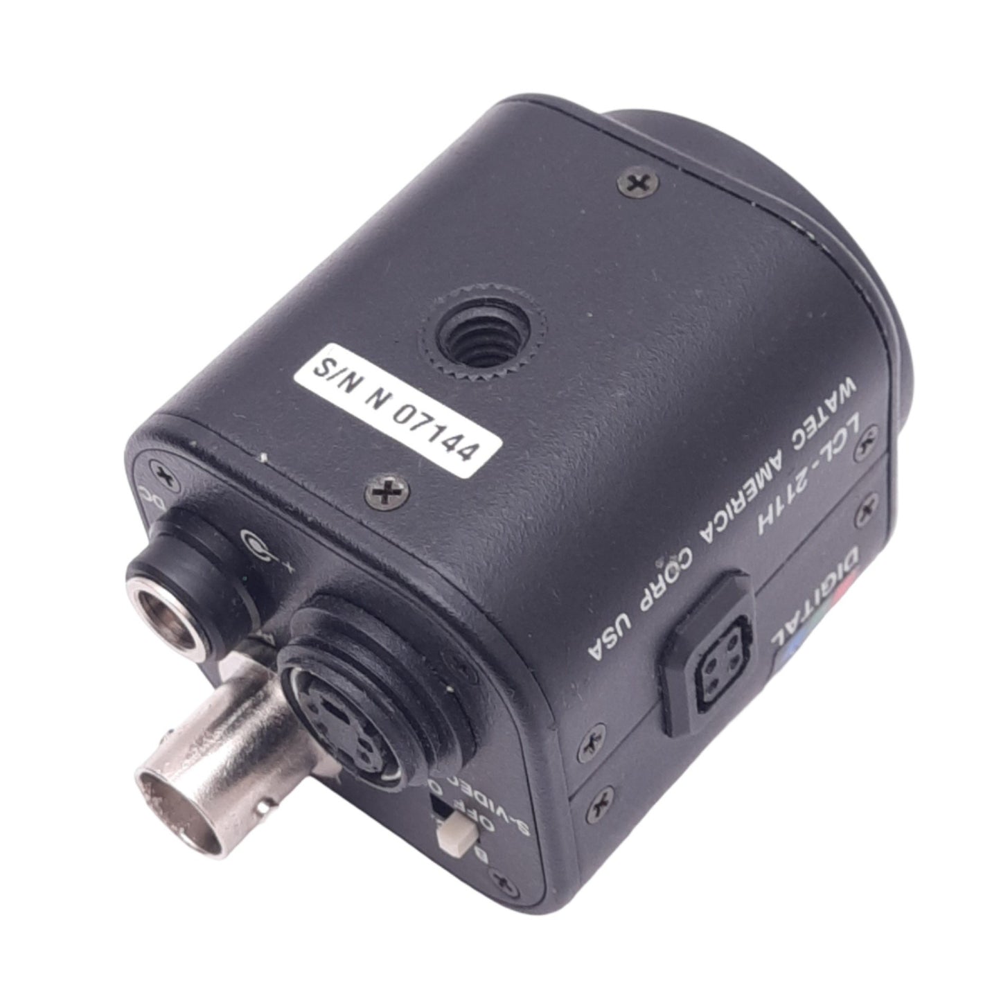 Used Watec LCL-211H Digital CCD Color Camera, 1/3in, 350 TV Lines, 12VDC, CS-Mount