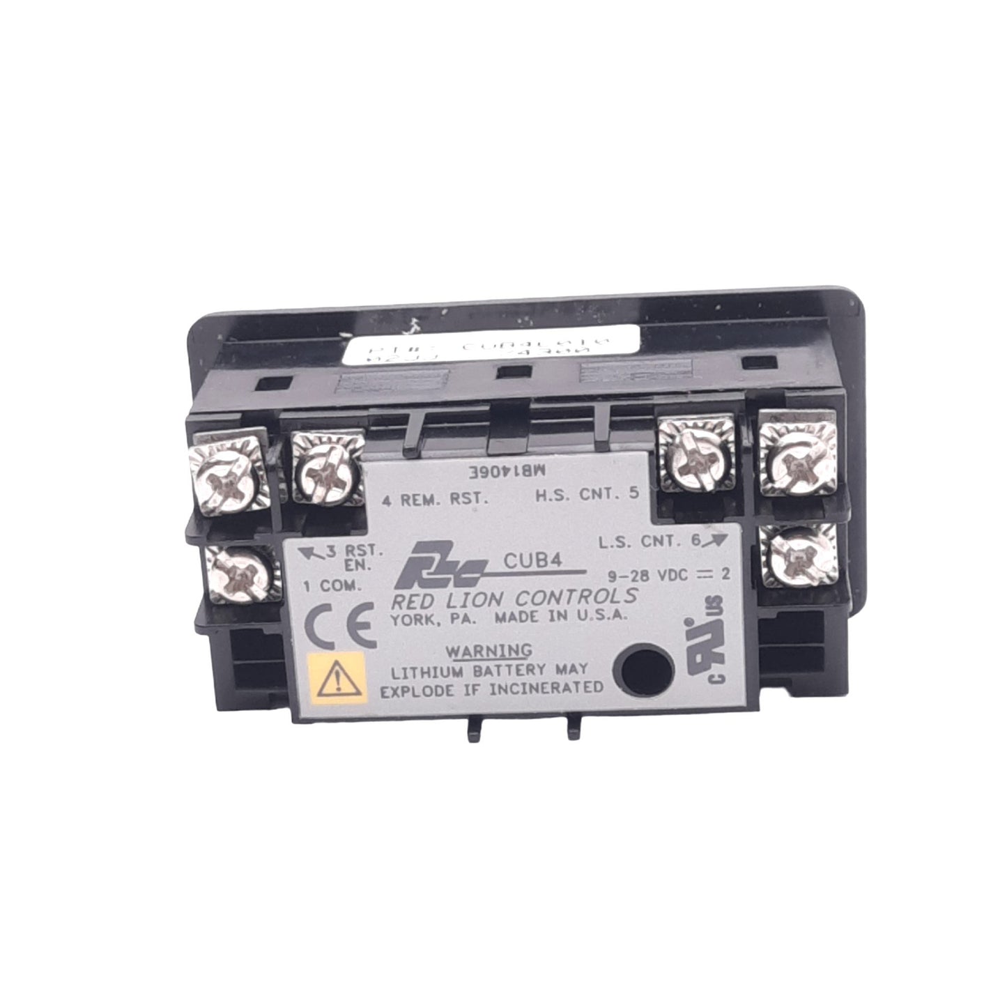 Used Red Lion CUB4L010 Digit Counter, 6-Digit 2-1/4" LCD, 9-28VDC Backlight