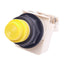 Used Square D 9001KM38LY Yellow Illuminated Pushbutton, ø30mm, 1NC 1NO, 600V 10A Max