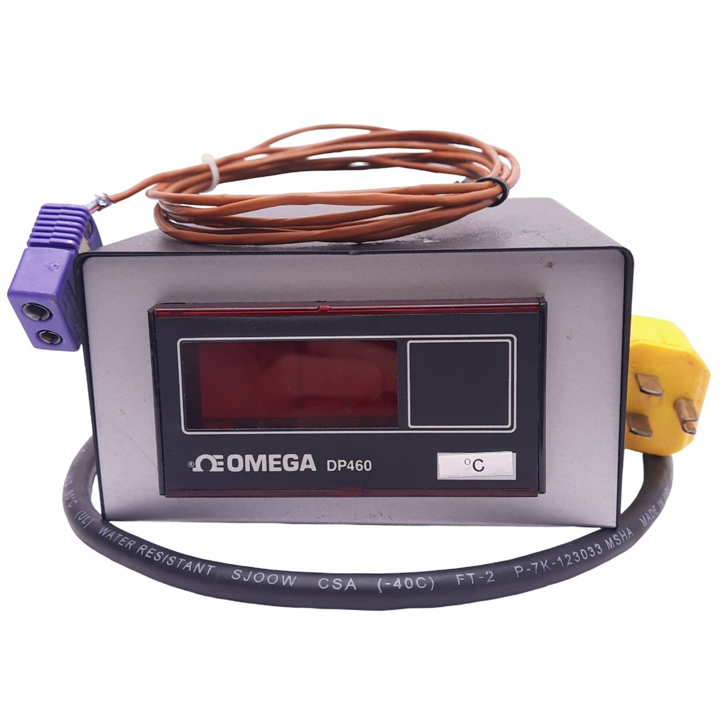 Used OMEGA DP460 Temperature Digital Panel Meter, 1-Channel, 4-Digit, 110/220VAC