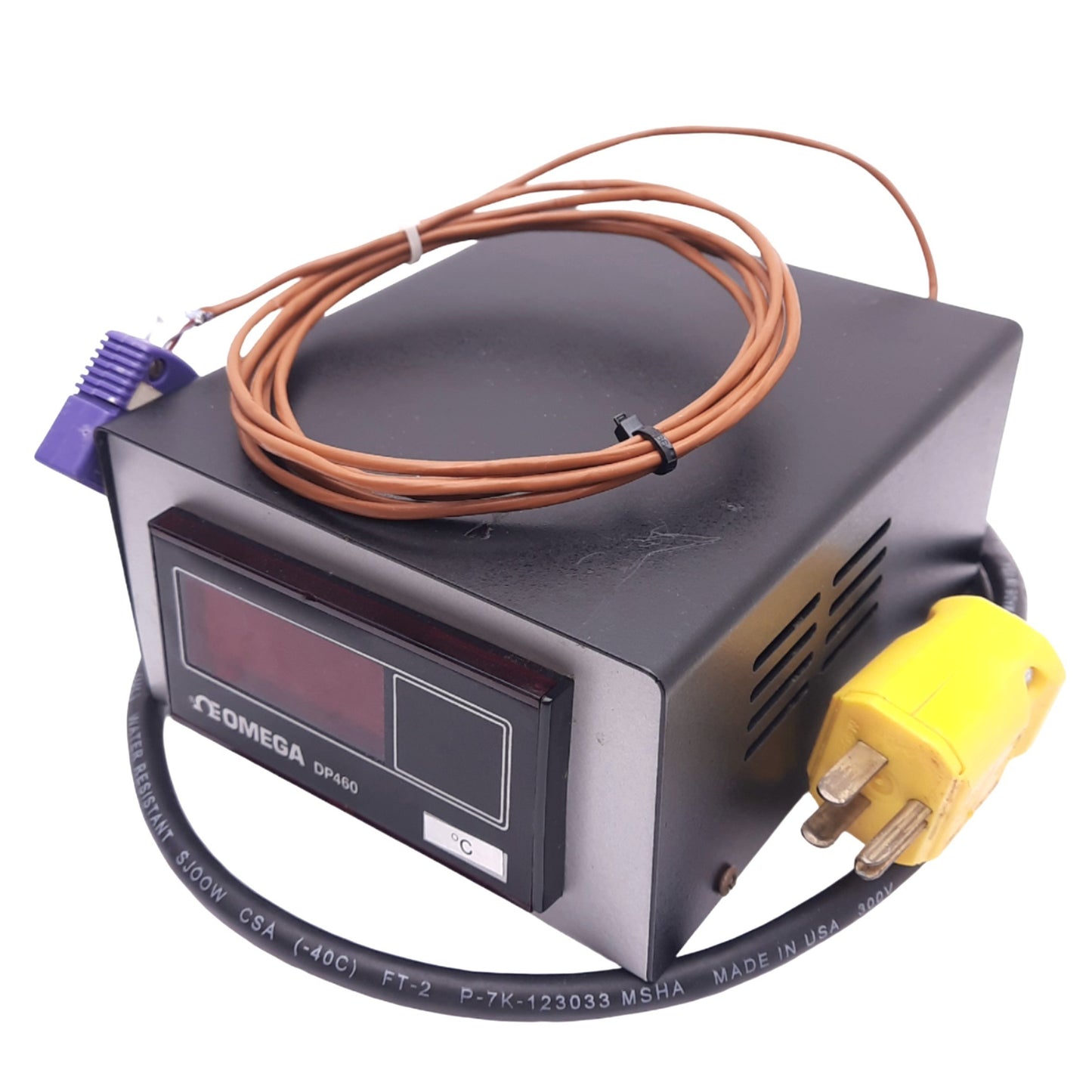 Used OMEGA DP460 Temperature Digital Panel Meter, 1-Channel, 4-Digit, 110/220VAC