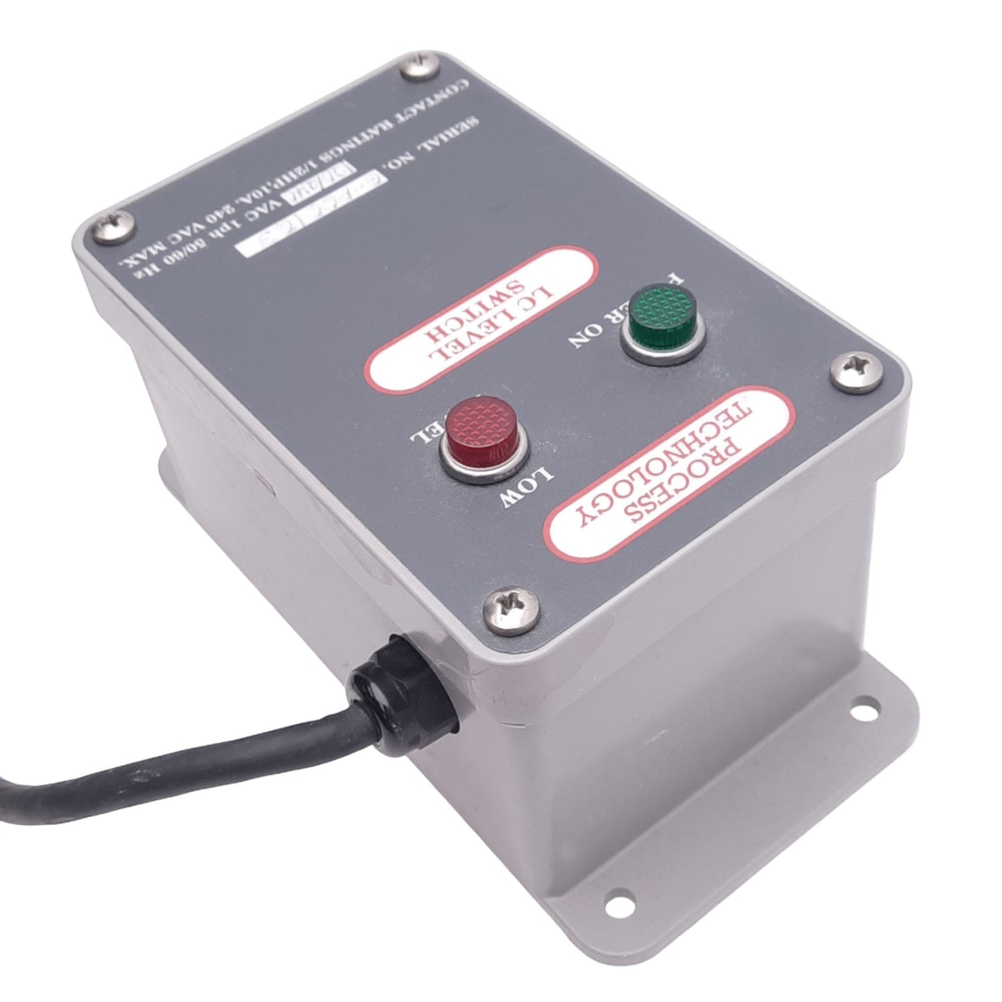 Used Process Technology LC2G7 Type 4x LC Level Switch for LC3H12, 120/240VAC