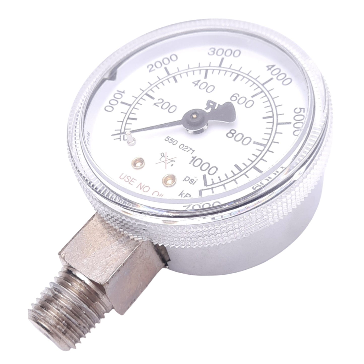 Used CONCOA 5500271 Pressure Gauge, 0-1000psig/0-7000kPa, 2in Face, 1/4in NPT