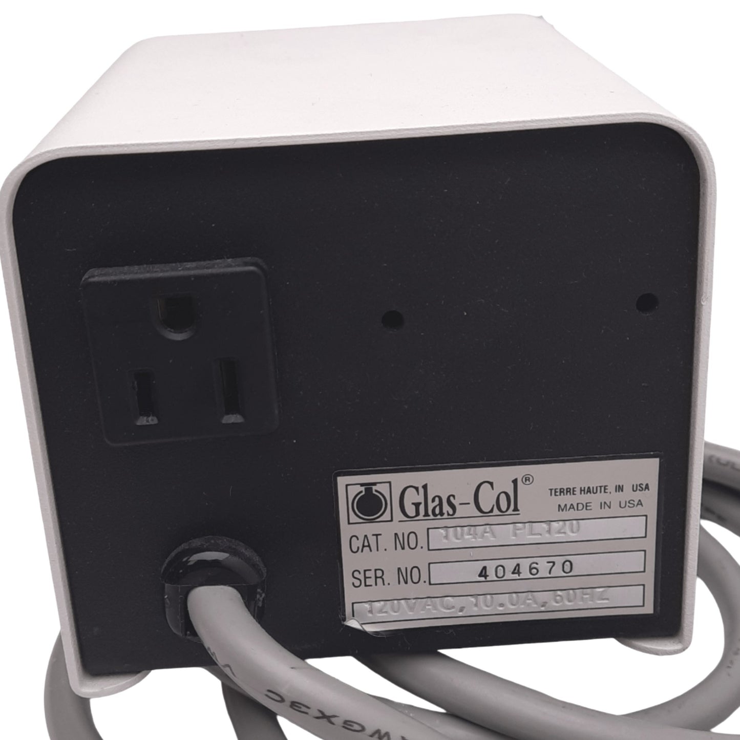 Used Glas-Col 104A PL120 PowerTrol Power Controller, 5-100%, 120VAC, 10A, 1200W Max