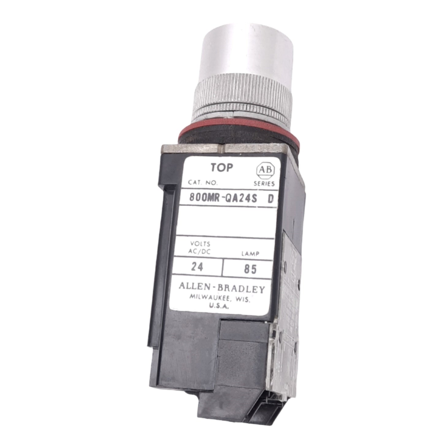 Used Allen Bradley 800MR-QA24S Green Illuminated Pushbutton, ø22mm, 1NC 1NO, 300V 10A