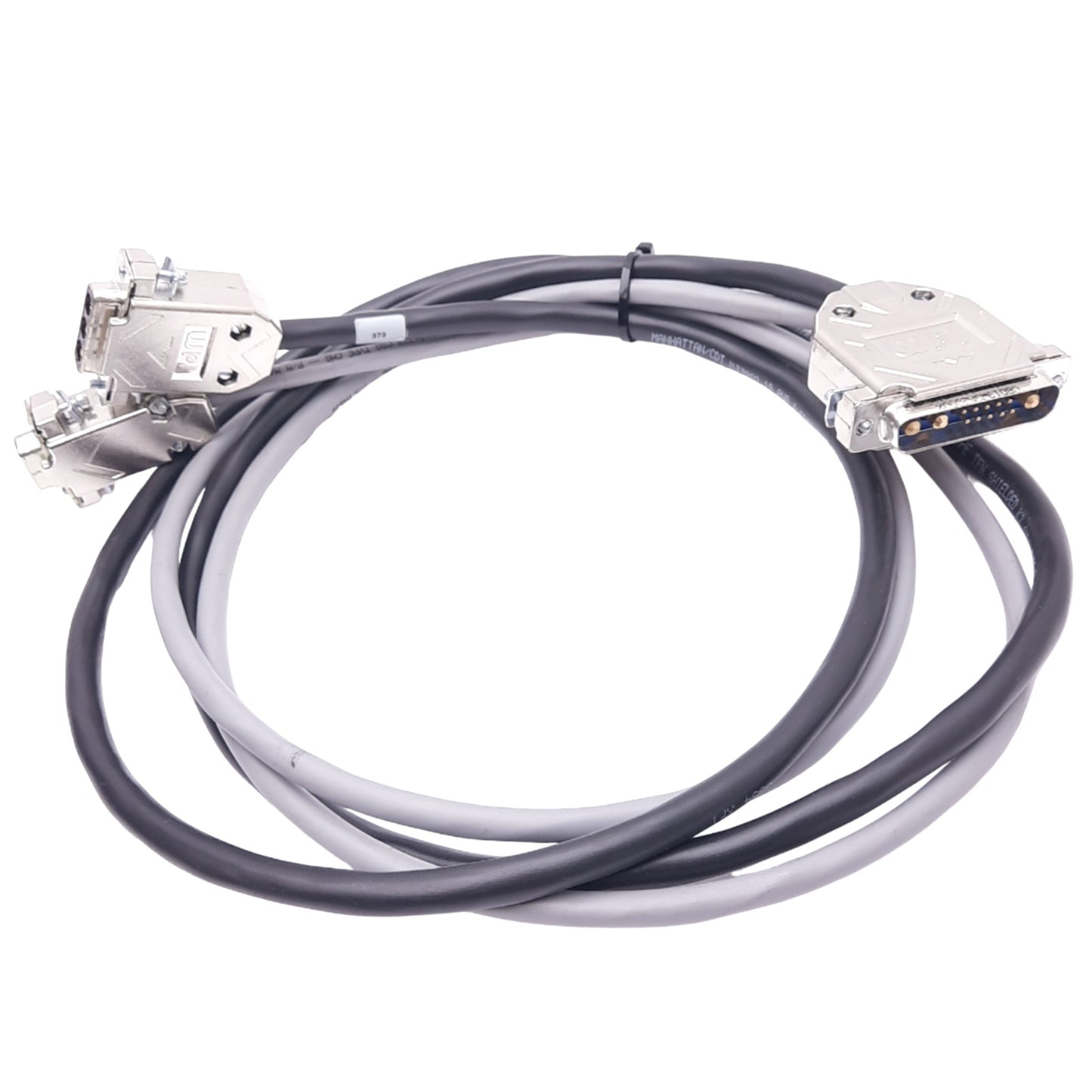 Used Amphenol CBD13W3M2000X Y-Split Cable, 13-Pin Male to 9/3-Pin Females, 300V, 1.5m