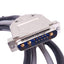 Used Amphenol CBD13W3M2000X Y-Split Cable, 13-Pin Male to 9/3-Pin Females, 300V, 1.5m