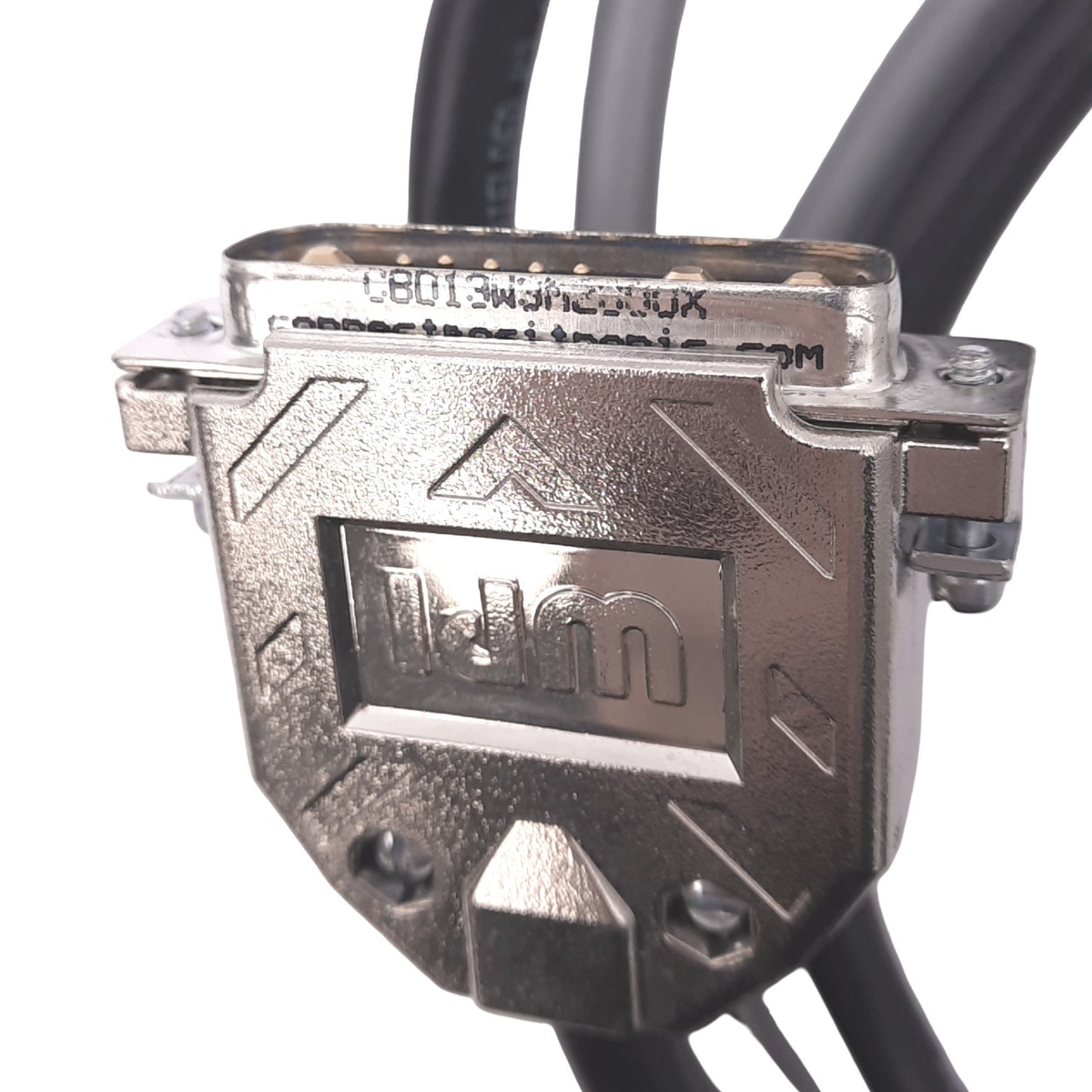 Used Amphenol CBD13W3M2000X Y-Split Cable, 13-Pin Male to 9/3-Pin Females, 300V, 1.5m