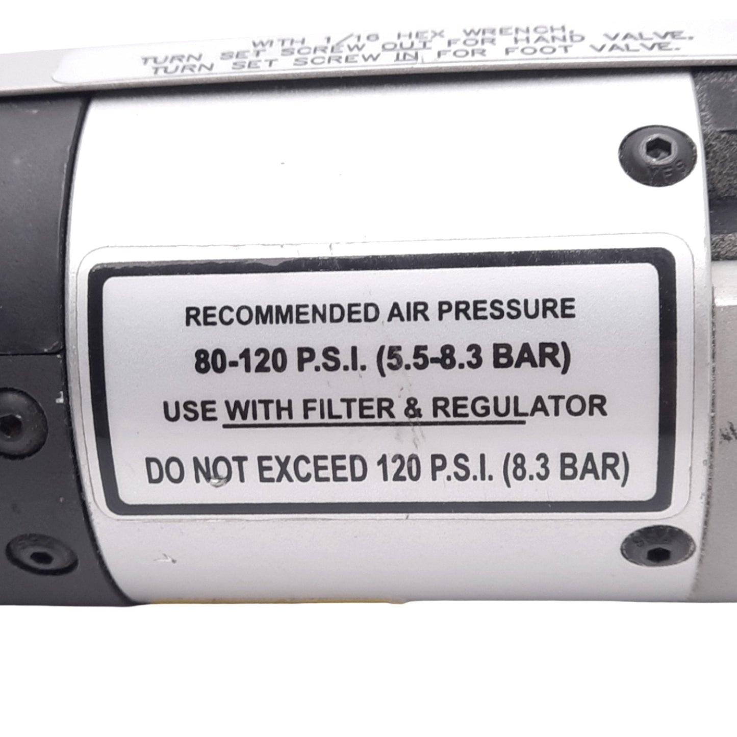 Used DMC Tools WA27F Pneumatic Crimping Tool, 80-120psi, 26-12 AWG, 1/8in NPT