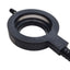 Used Volpi 10530 Fiber Optic Ring Light, ø50mm ID, ø15mm OD Input, 27.5in Cable