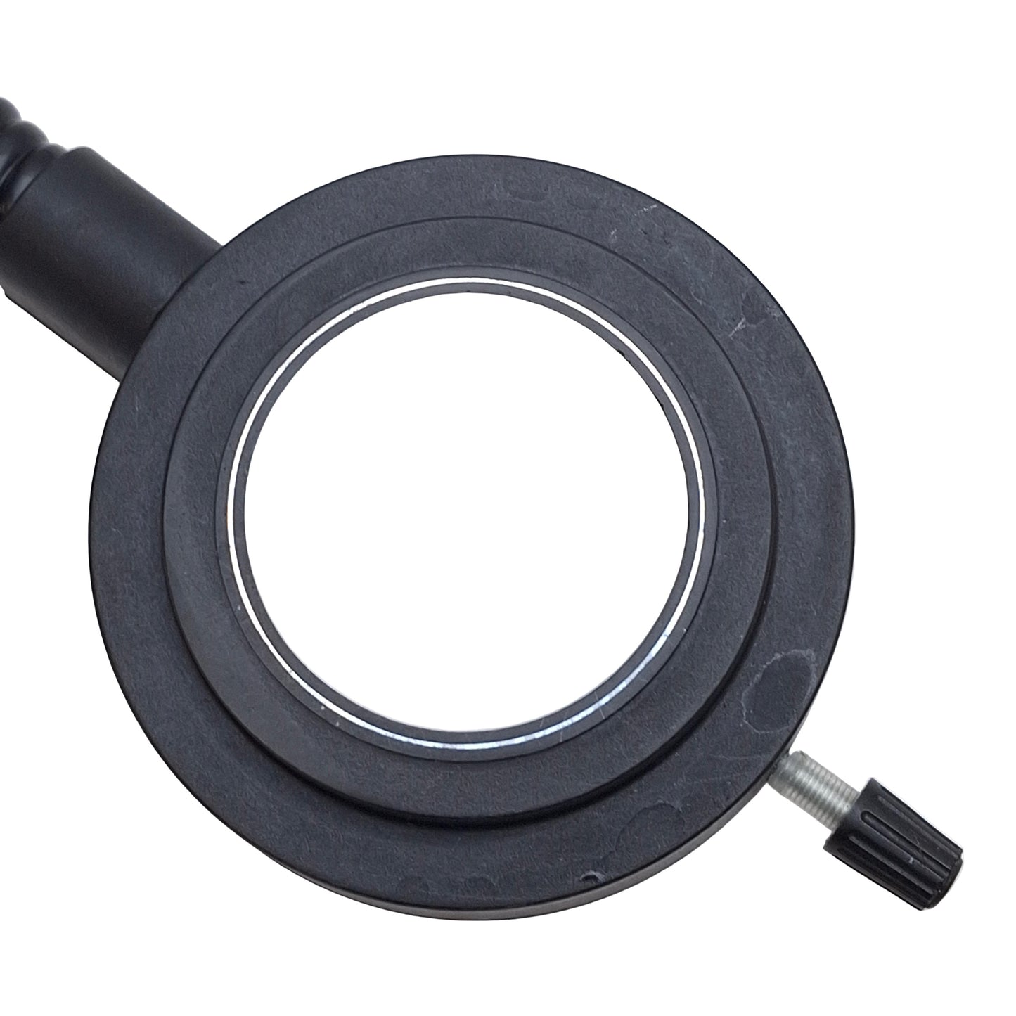 Used Volpi 10530 Fiber Optic Ring Light, ø50mm ID, ø15mm OD Input, 27.5in Cable