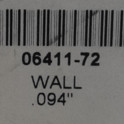 New Cole Parmer 06411-72 Silicone Tubing 1/4in ID, 7/16in OD, 3/32in, 25ft Length