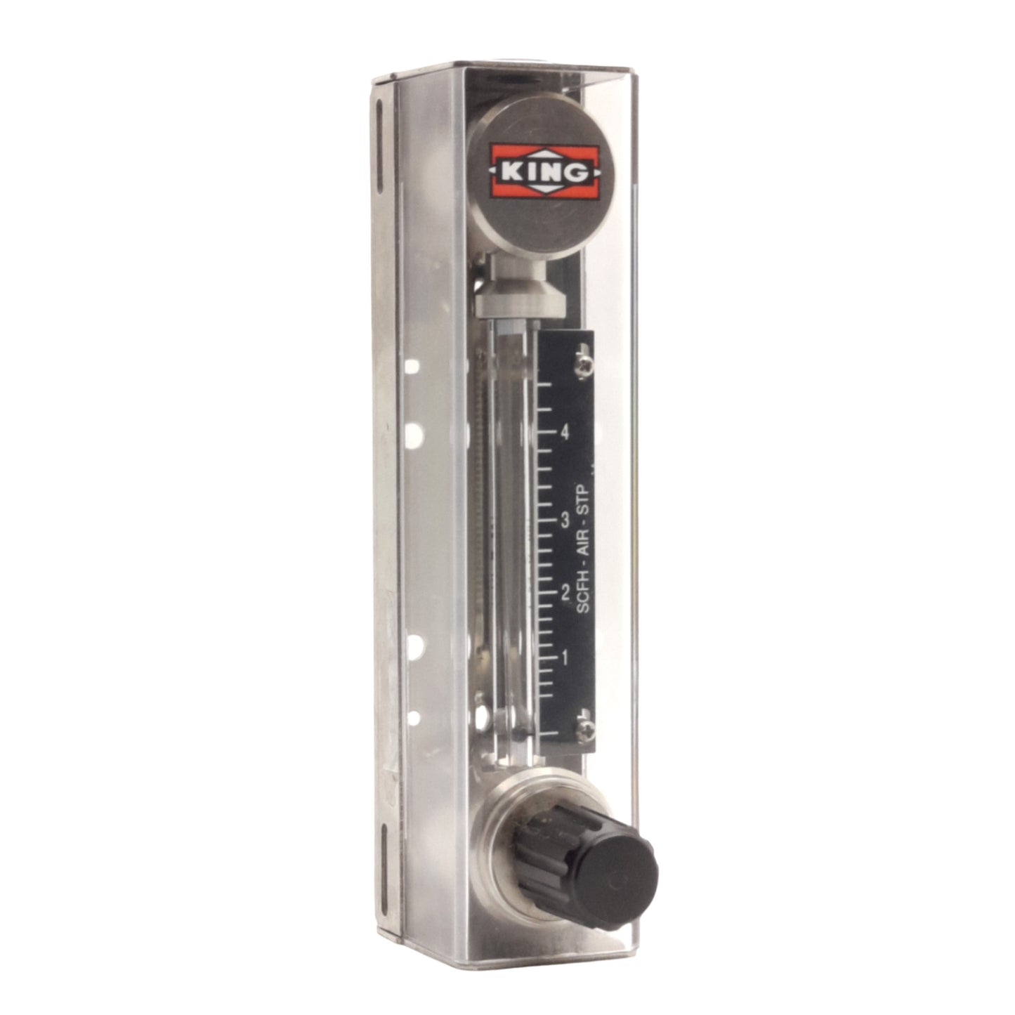 Used King Instruments 74C123G081123510 Flowmeter 1-4.2SCFH Air, 1/4in NPT, 200psig