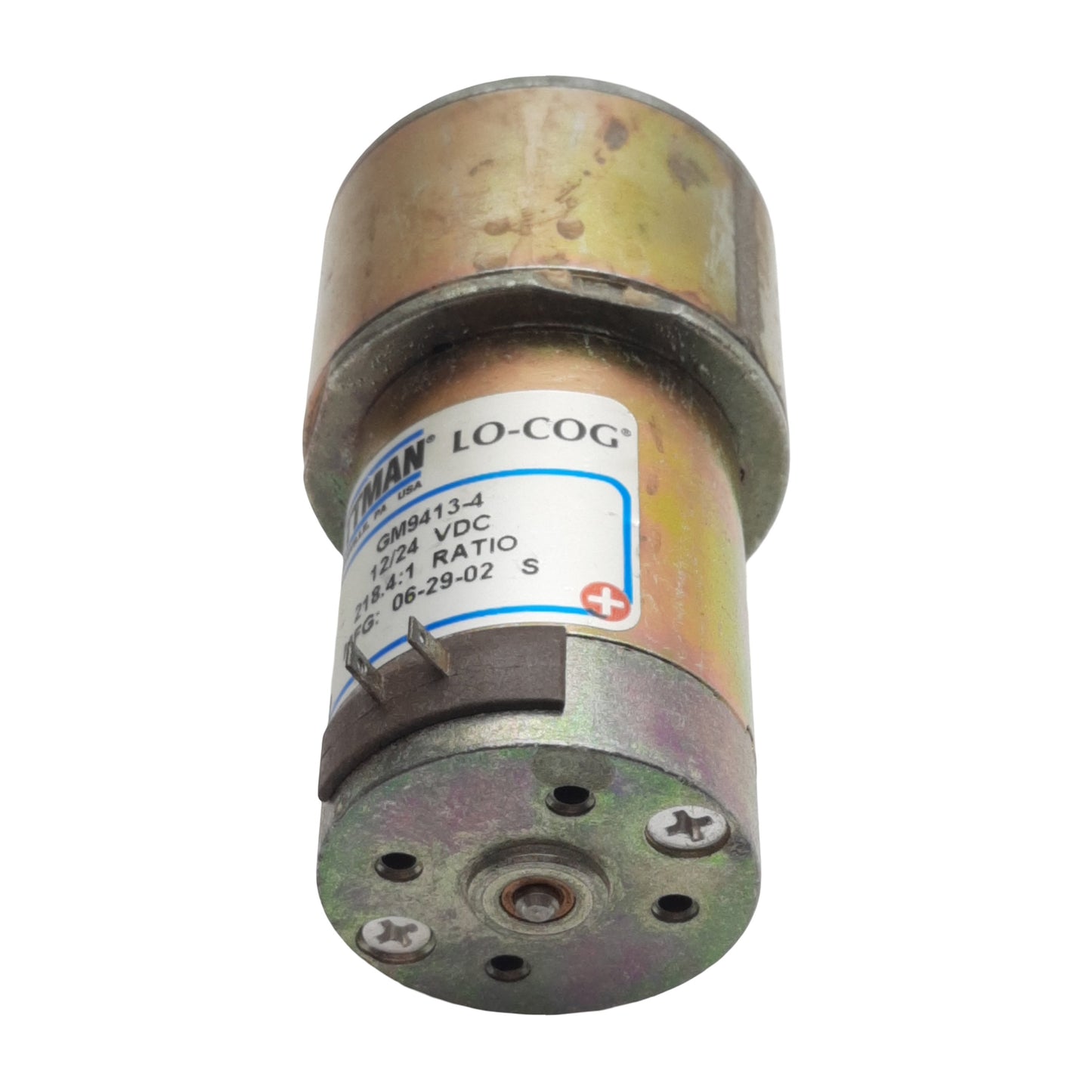 Used Pittman GM9413-4 Brushed Gearmotor, 12/24VDC, 218.4:1 Ratio, ø1/4in Shaft, 13rpm