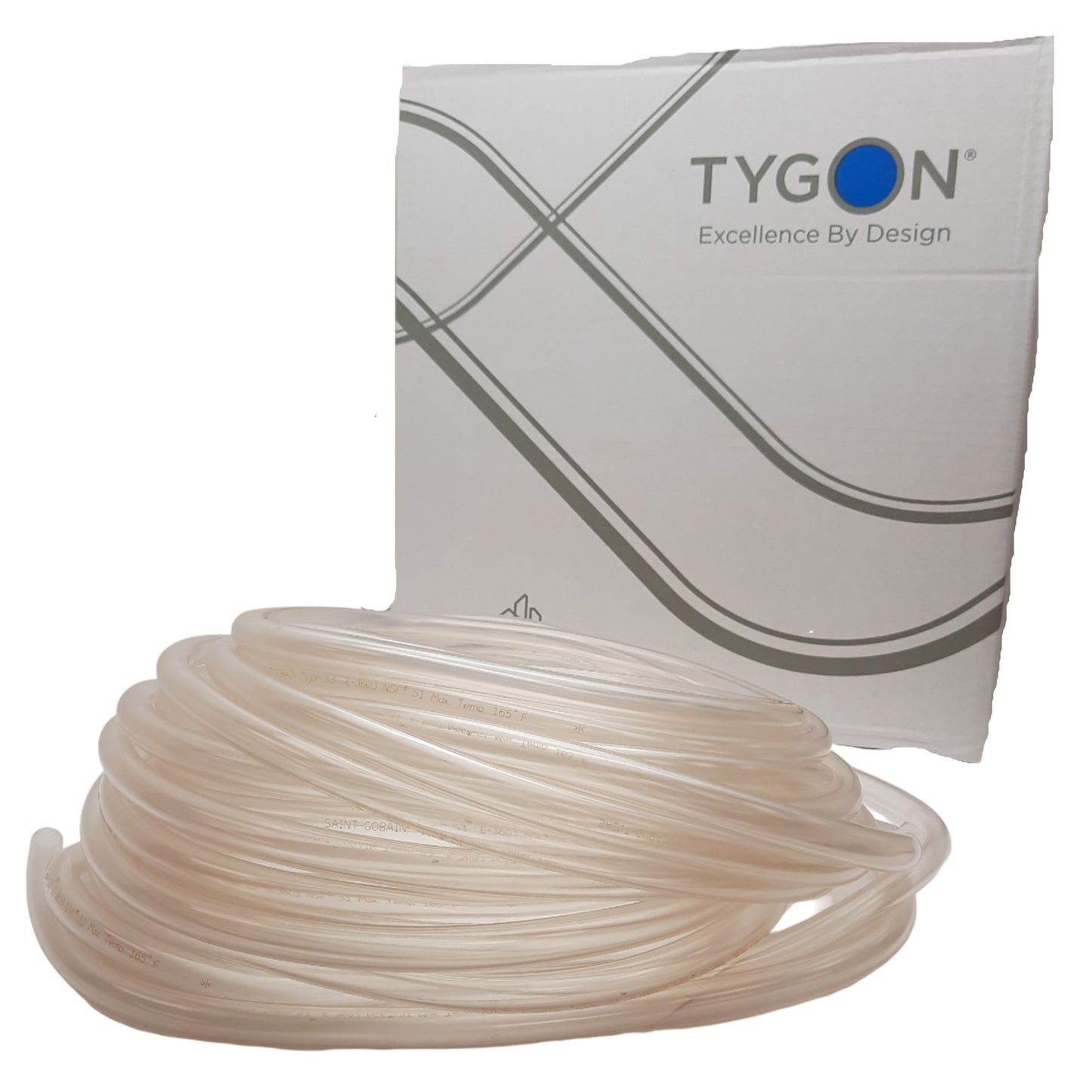 New Tygon ACF00027 Lab Tubing 3/8in ID, 1/2in OD, 1/16in,15psi, 9.0inHg, 50ft Length