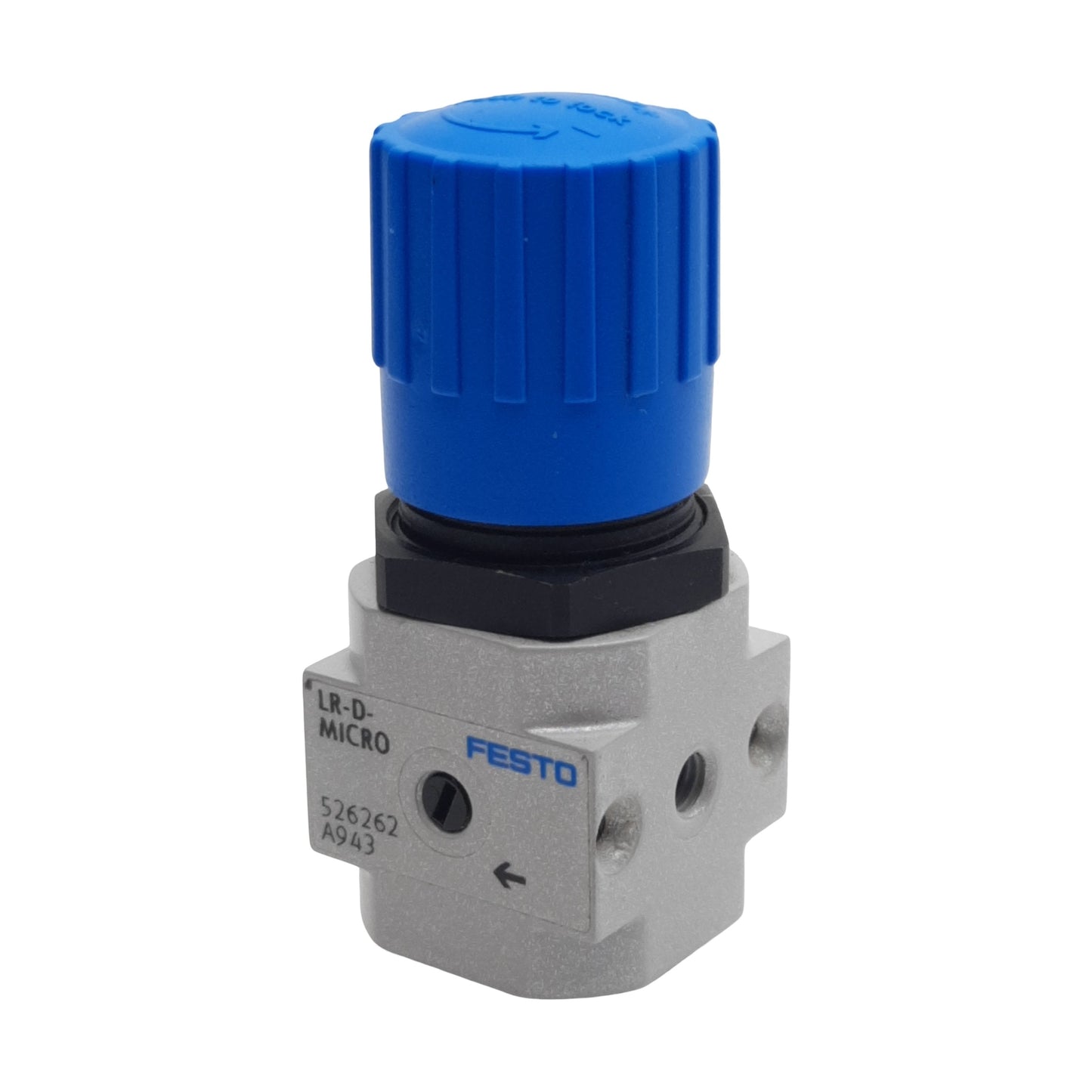 Used Festo LR-M5-D-O-7-MICRO Pressure Regulator, 0.5-7bar, 10bar Max, 120l/min, M5
