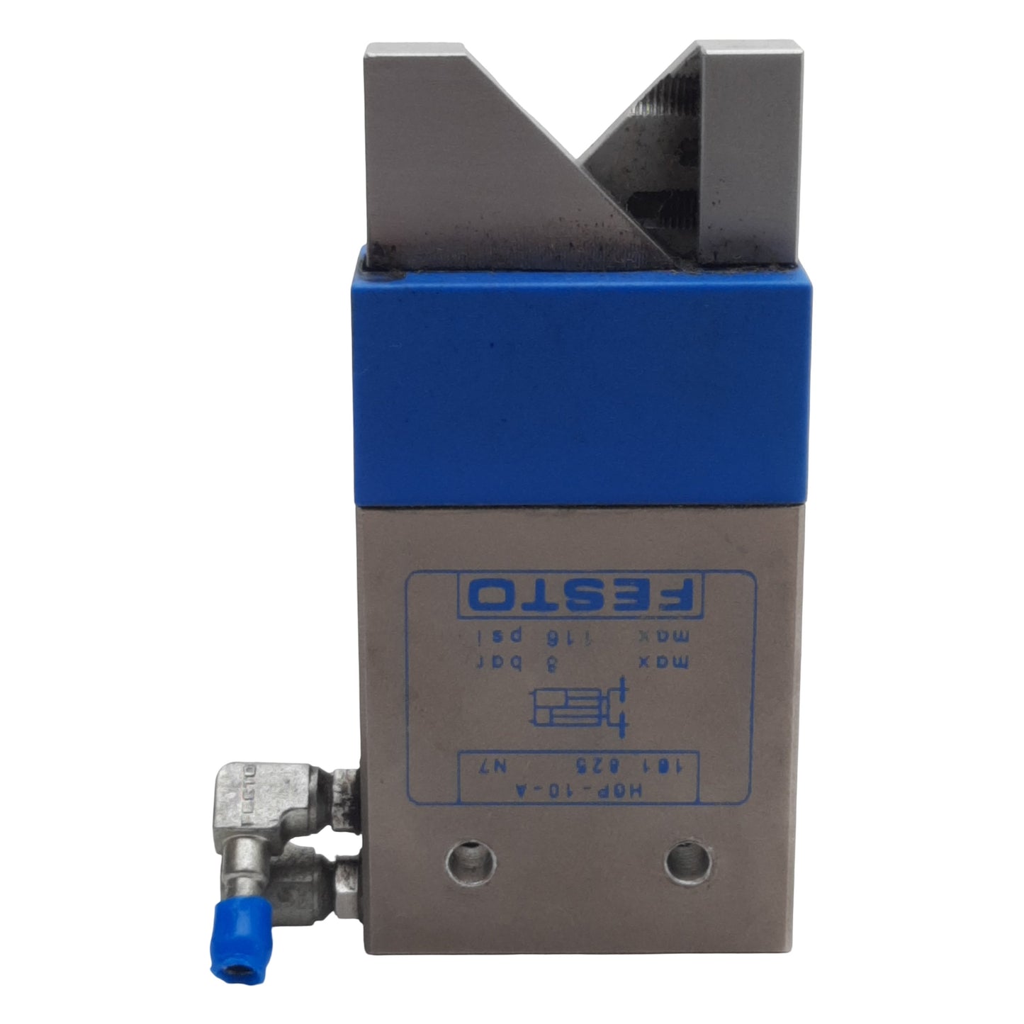 Used Festo HGP-10-A Parallel Gripper, 3mm Stroke, 27N Force, 8bar Max, M3 Ports