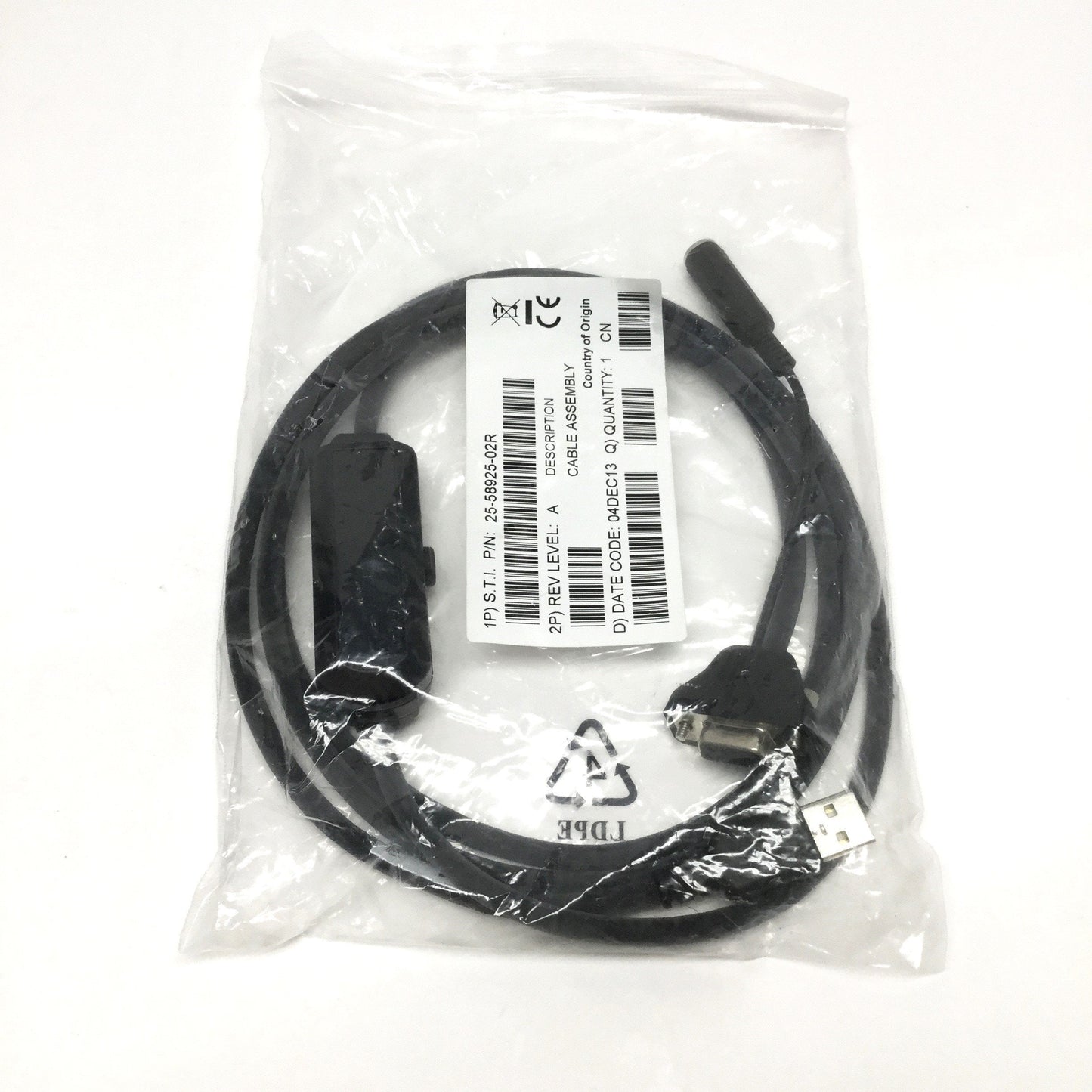 New Zebra Symbol 25-58925-02R Scanner Cable USB to 9-Pin w/Trigger Jack & Beeper 6ft