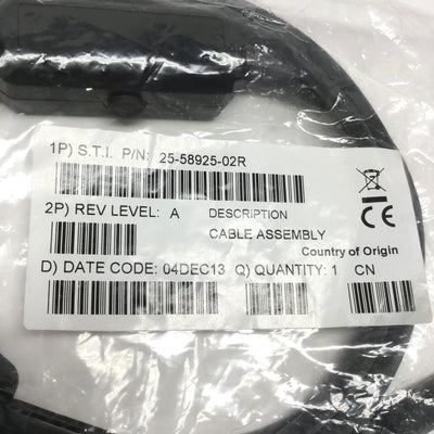 New Zebra Symbol 25-58925-02R Scanner Cable USB to 9-Pin w/Trigger Jack & Beeper 6ft