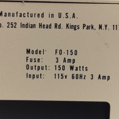 Used Chiu FO-150 Lumina Fiber Optic Illuminator Light Source 115VAC 150W EKE Lamp