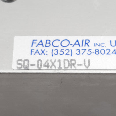 New Fabco-Air SQ04X1DR-V Pneumatic Cylinder, ø3/4in Bore, 1in Stroke, #10-32, 150psi