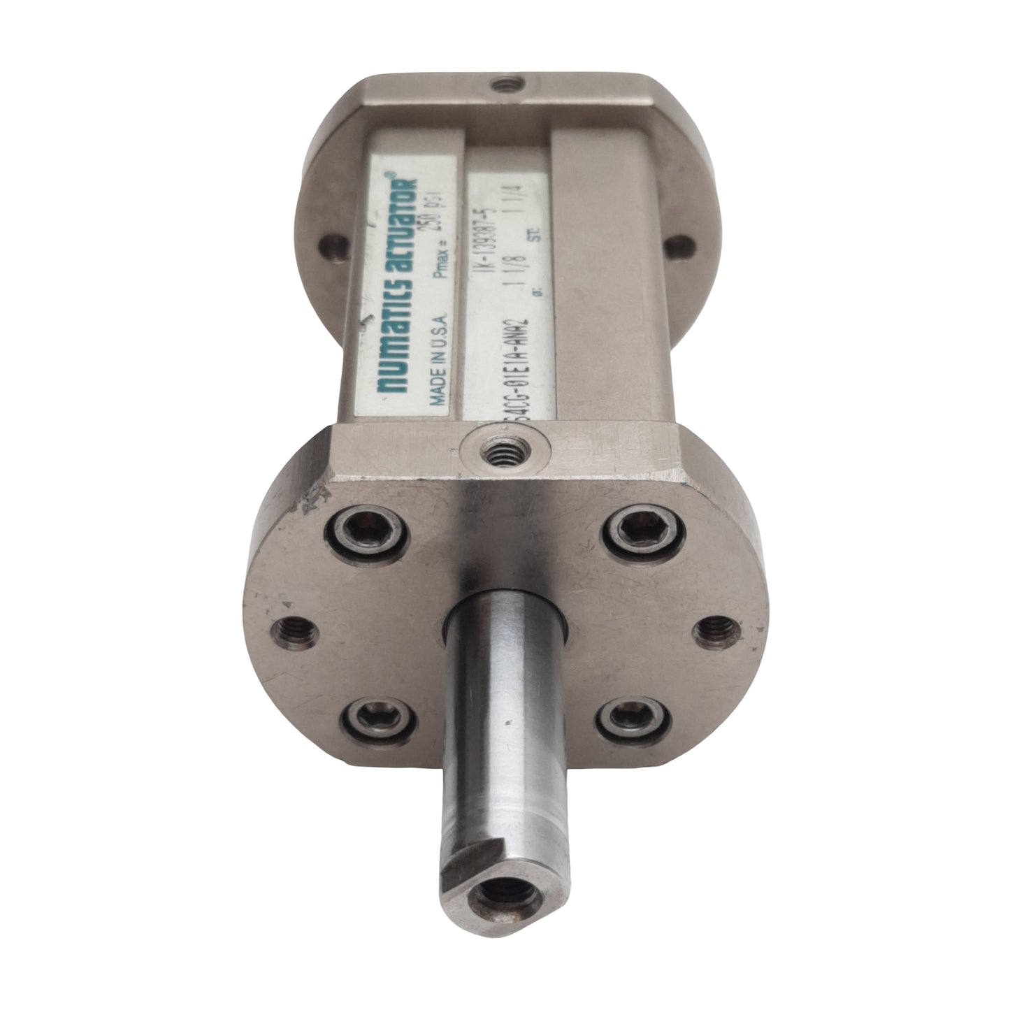 Used Numatics S4CG-01E1A-ANA2 Pneumatic Cylinder, ø1-1/8" Bore, 1-1/4" Stroke, 250psi