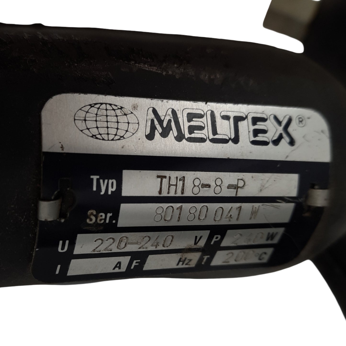 Used Nordson Meltex TH18-8P Hot Melt Hose, 200-220VAC 225W, 6 Foot Length, 200°C
