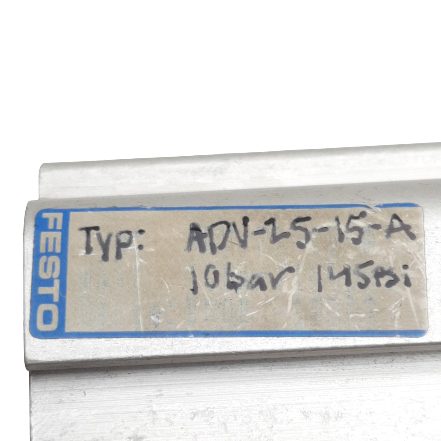 Used Festo ADV-25-15-A Pneumatic Cylinder, ø25mm Bore, 15mm Stroke, M5 G1/8in, 10bar