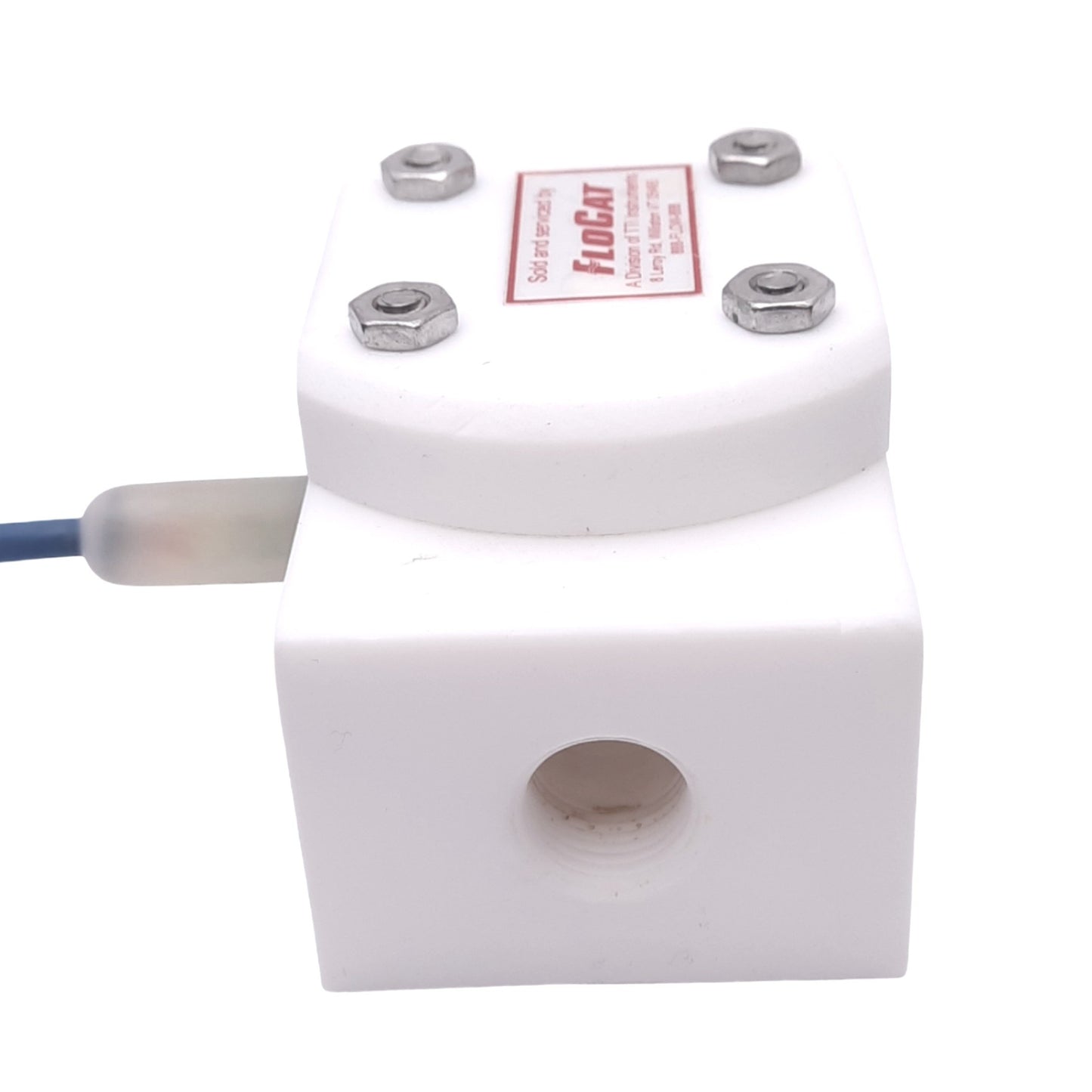 Used SeaMetrics SPT-038 Low Flow Meter, 3/8in NPT, 6-24VDC Pulse Output, 150psi Max