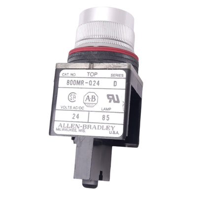 Used Allen Bradley 800MR-Q24 Green Indicator Pilot Light, ø22mm, 24VAC/DC Lamp