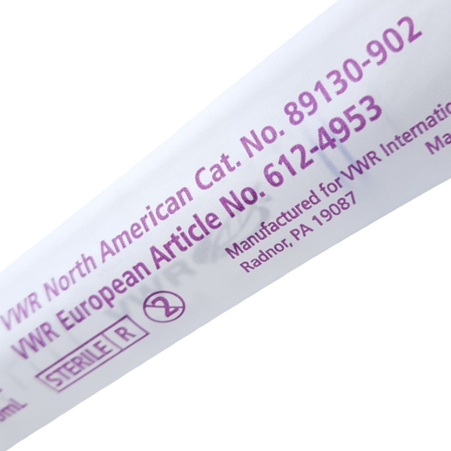 New Lot of 25 VWR 89130-902 612-4953 Serological Pipet 50mL in 1/2, TD 20°C