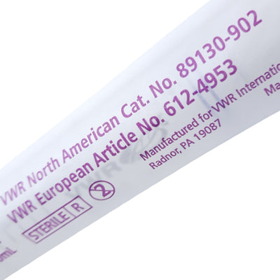 New Lot of 25 VWR 89130-902 612-4953 Serological Pipet 50mL in 1/2, TD 20°C