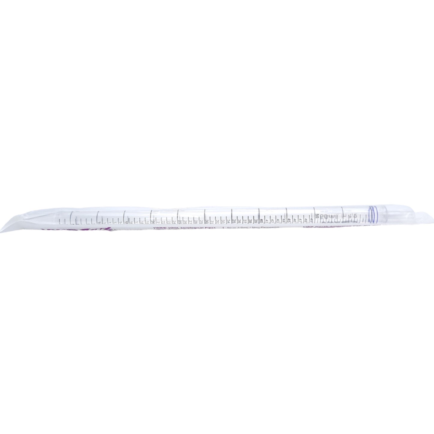 New Lot of 25 VWR 89130-902 612-4953 Serological Pipet 50mL in 1/2, TD 20°C
