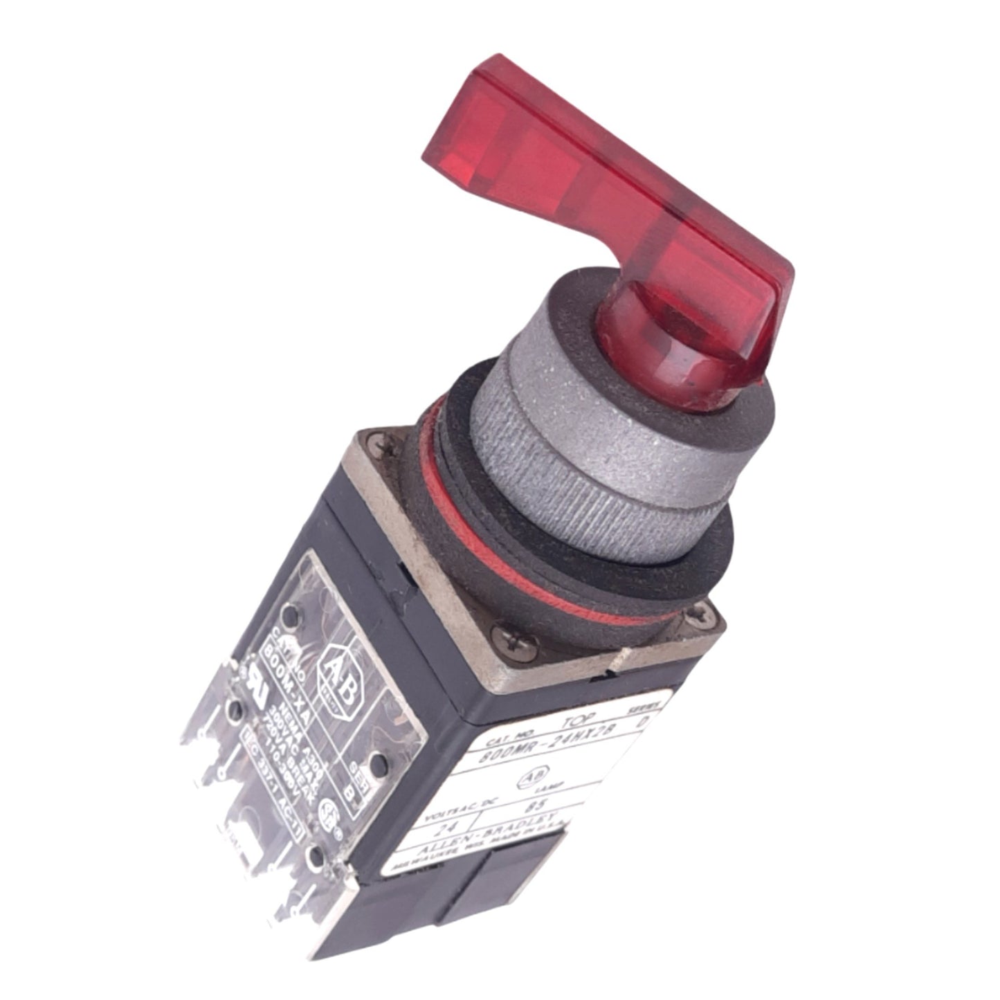 Used Allen Bradley 800MR-24HX2B Illuminated Selector Switch, ø22mm, 2NC 2NO, 300V 10A