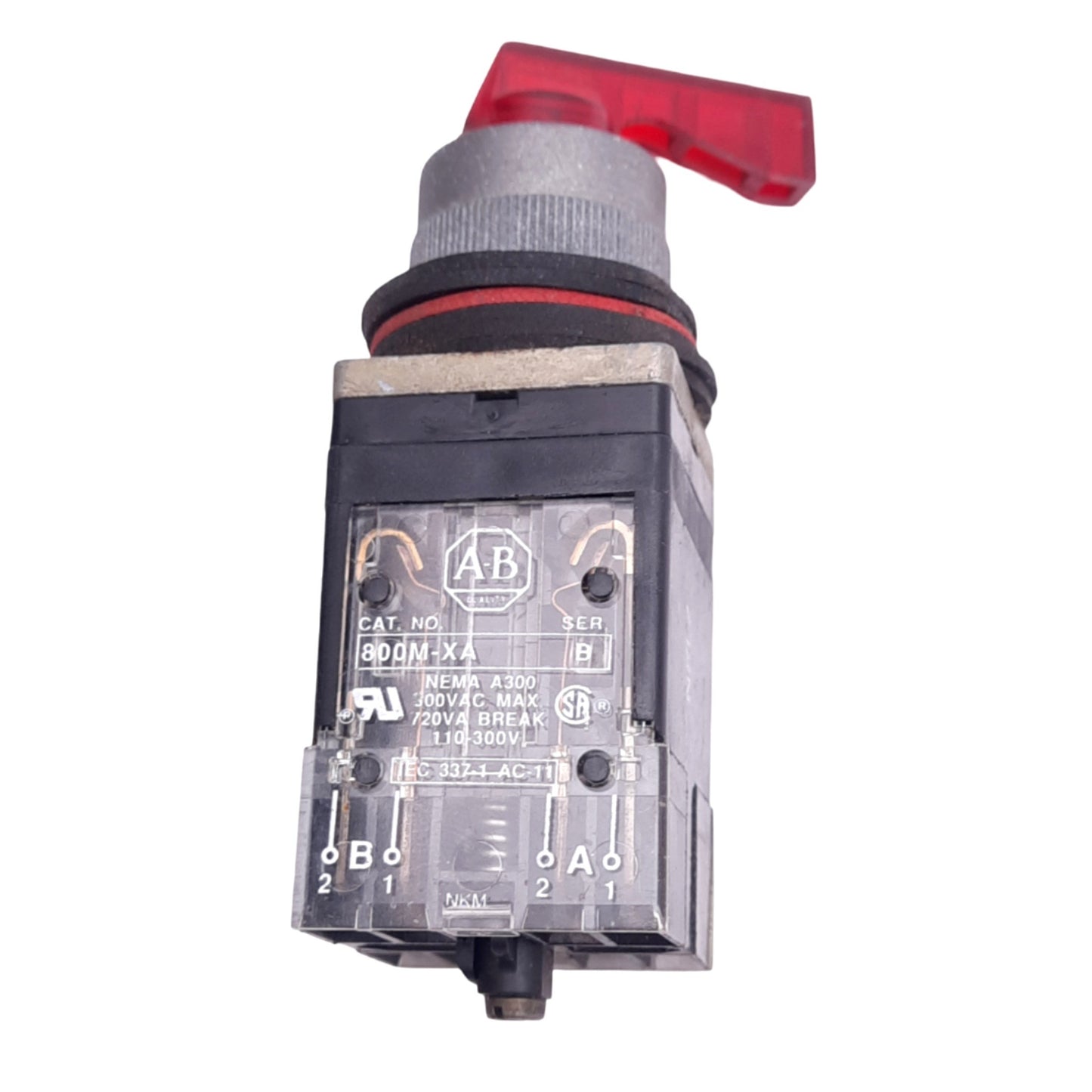 Used Allen Bradley 800MR-24HX2B Illuminated Selector Switch, ø22mm, 2NC 2NO, 300V 10A