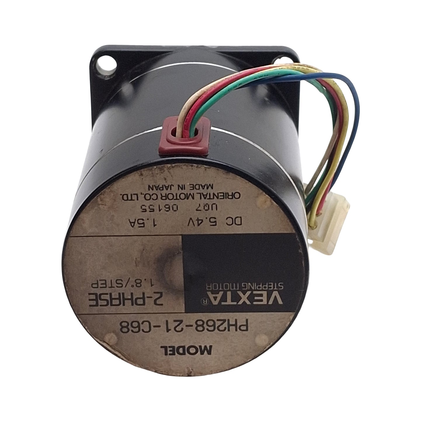 Used Oriental Motor PH268-21-C68 VEXTA Stepping Motor, 2-Phase, 1.8°, 5.4VDC 1.5A